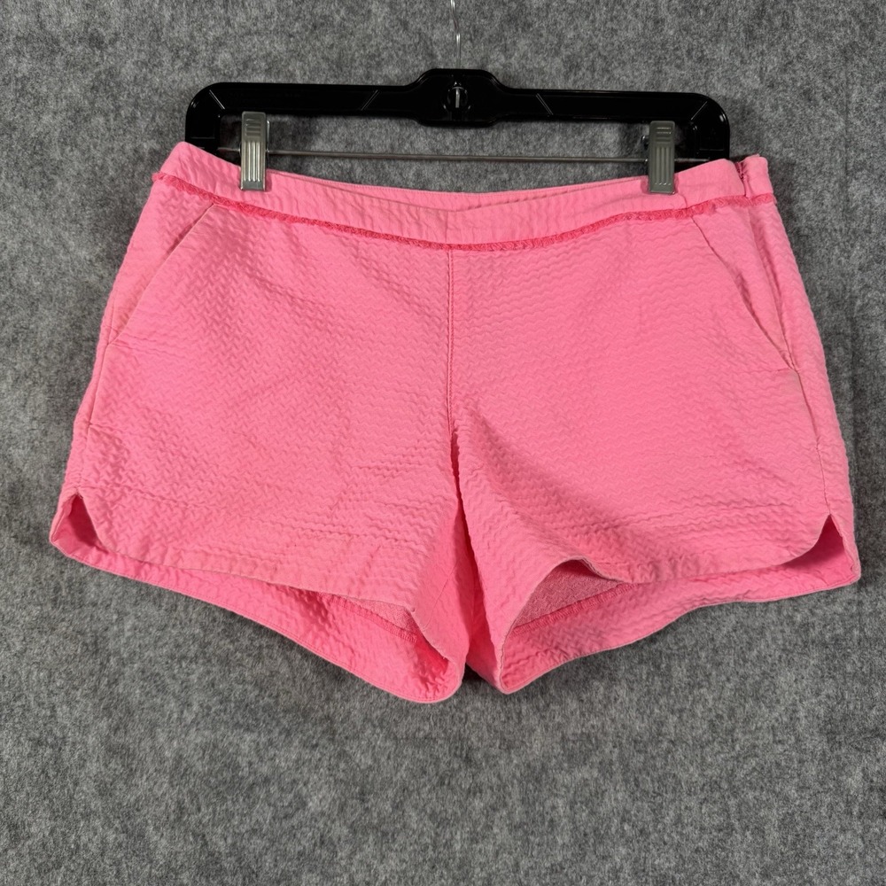 Lilly Pulitzer Adie Shorts Size 6 Pink Textured Preppy Beach